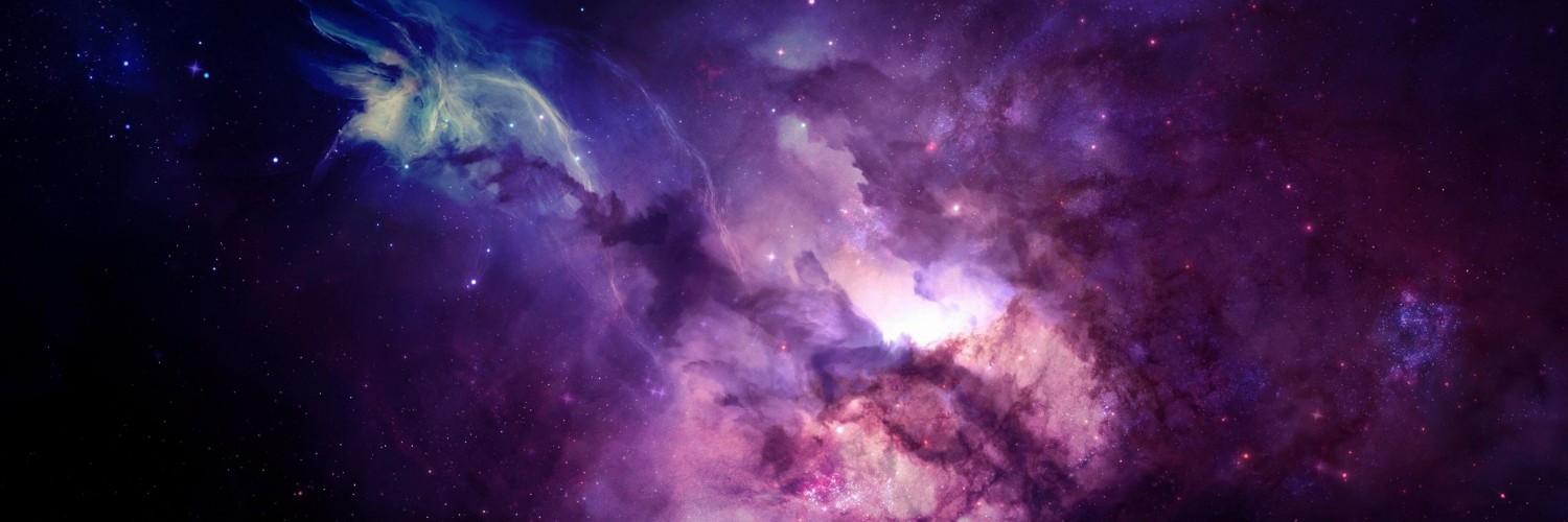 Purple Nebula Wallpaper for Social Media Twitter Header