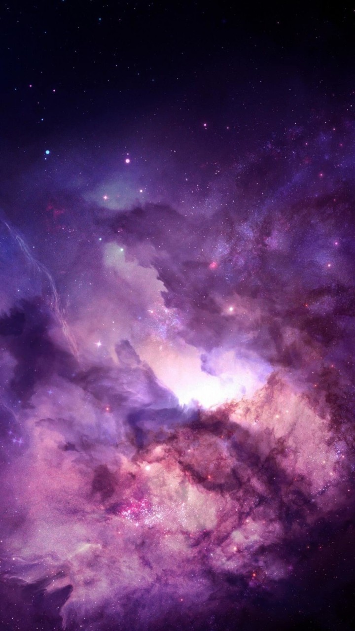 Purple Nebula Wallpaper for Xiaomi Redmi 1S