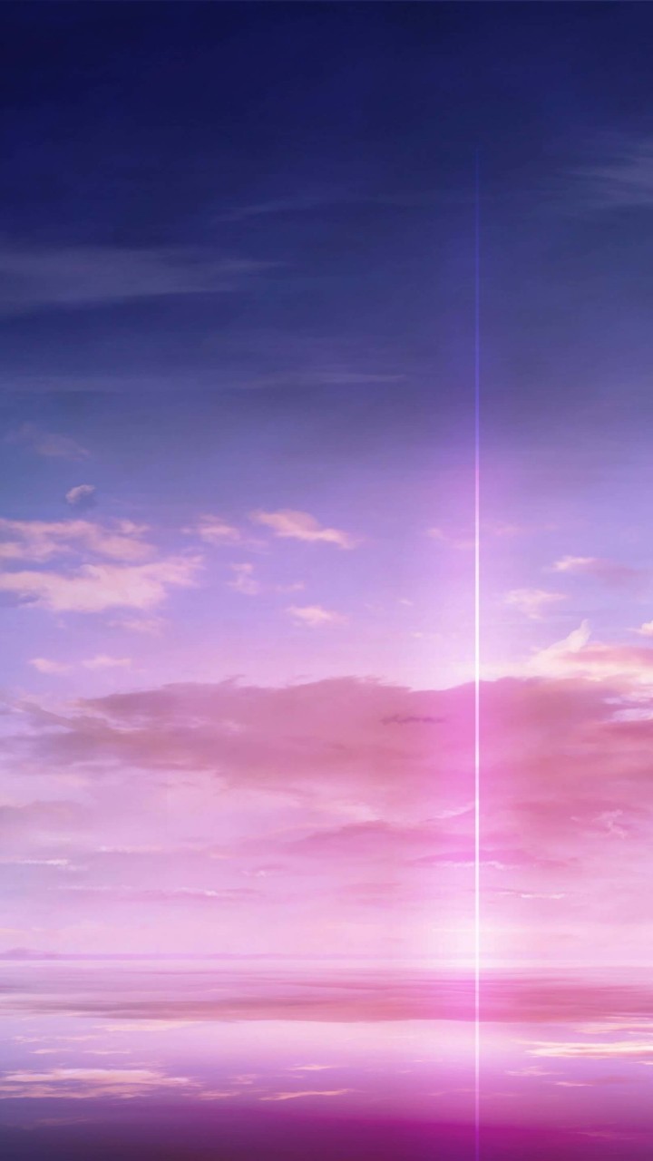 Purple Solar Pillar Wallpaper for Xiaomi Redmi 2