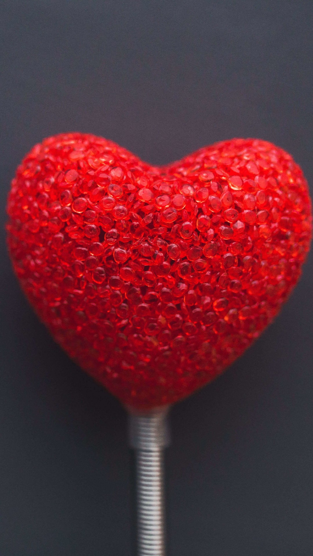 Red Heart Lollipop Wallpaper for HTC One