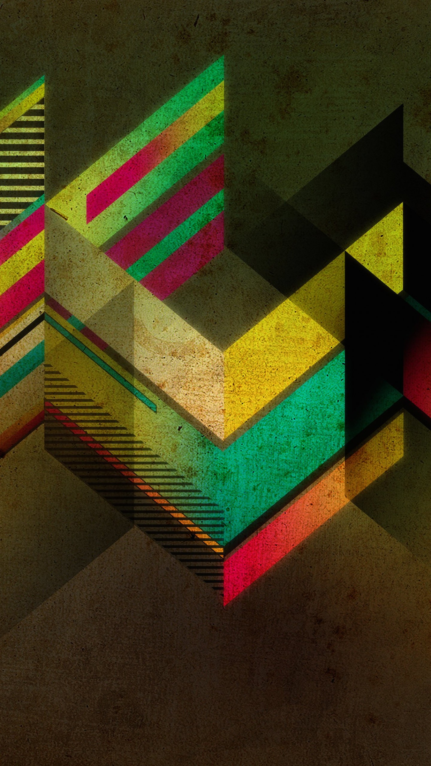 Retro Shapes Wallpaper for SAMSUNG Galaxy Note 4