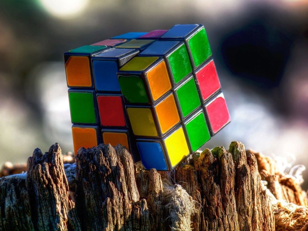 Rubik's Cube Wallpaper for Desktop 1024x768