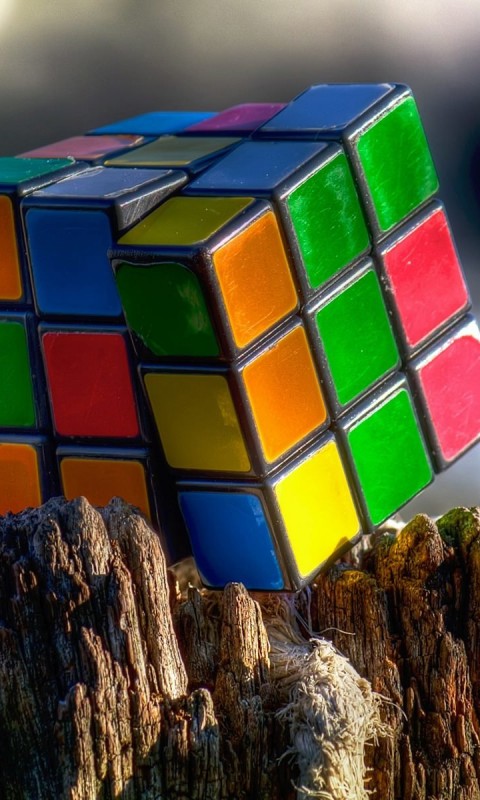 Rubik's Cube Wallpaper for SAMSUNG Galaxy S3 Mini