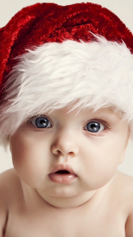 Santa Claus Baby Boy Wallpaper for SAMSUNG Galaxy S4 Mini