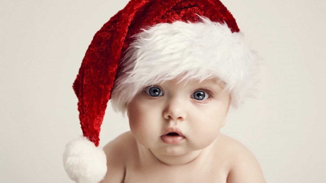 Santa Claus Baby Boy Wallpaper for Social Media Google Plus Cover