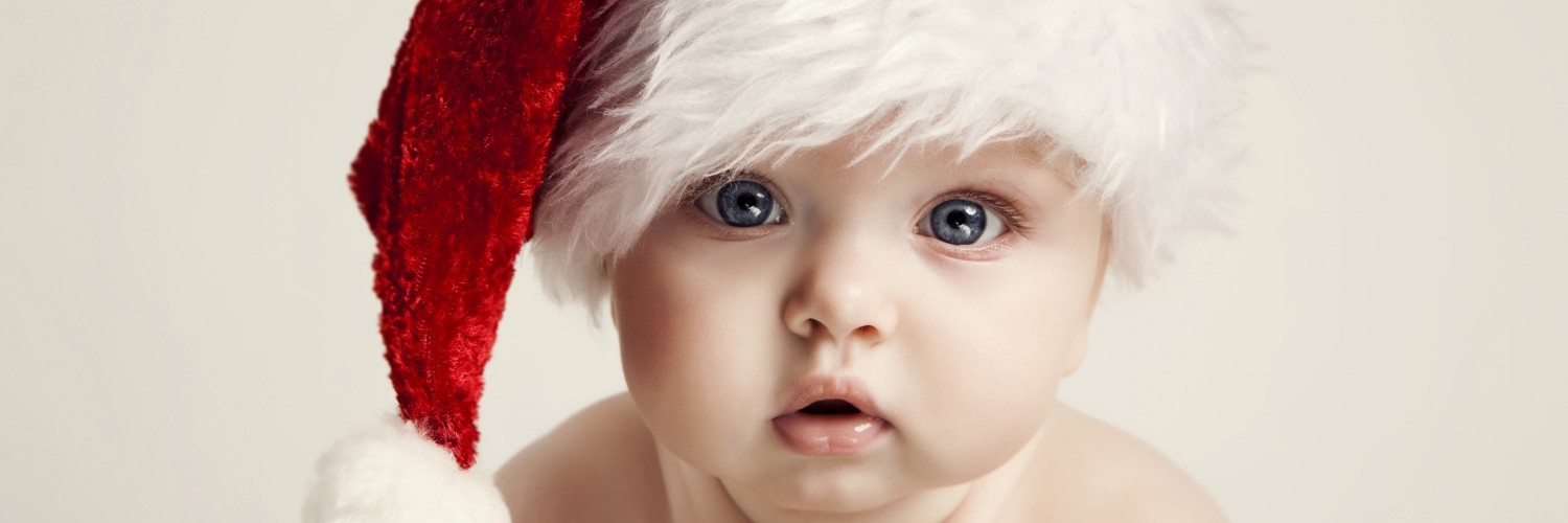 Santa Claus Baby Boy Wallpaper for Social Media Twitter Header