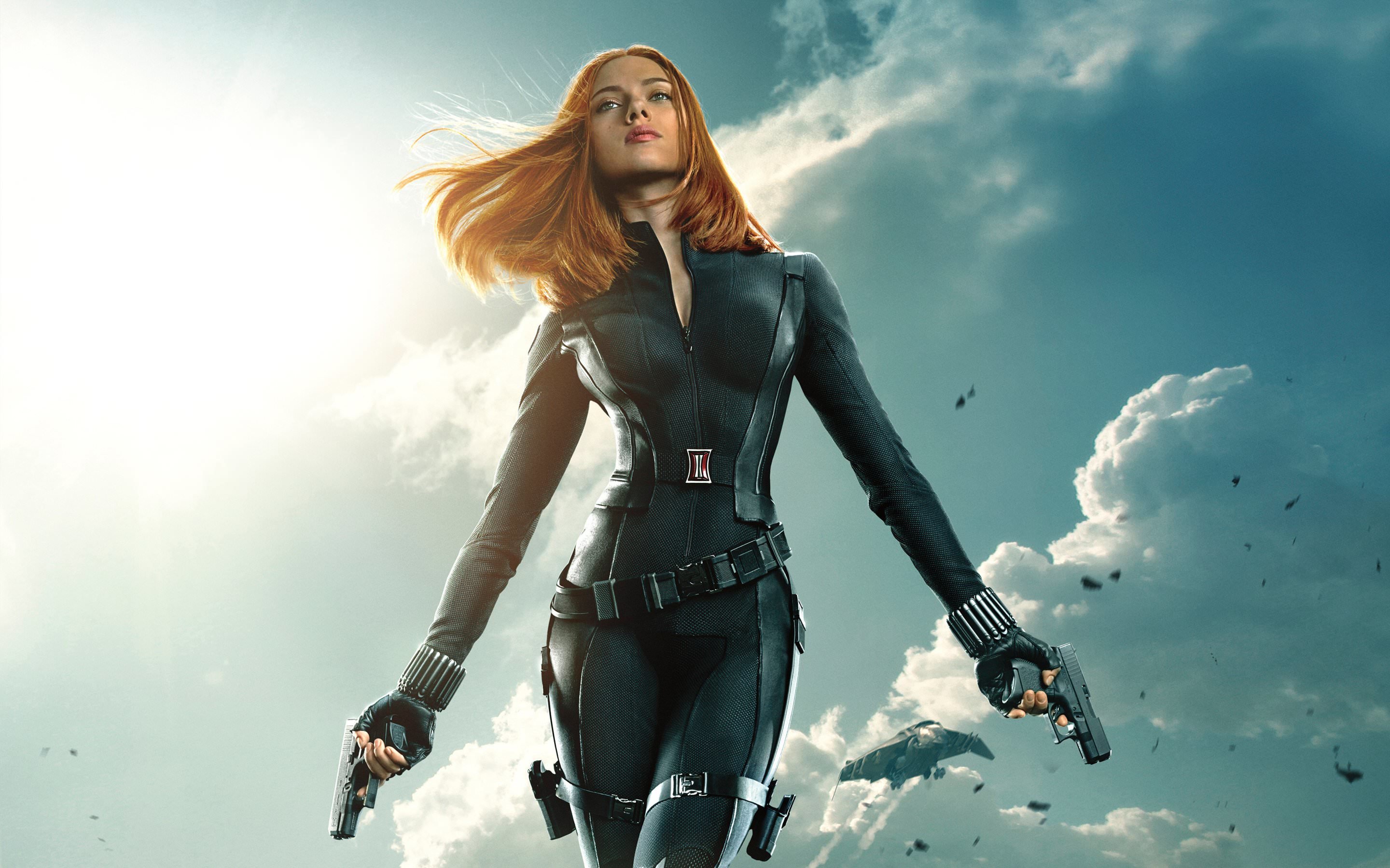 Scarlett Johansson in "Captain America: The Winter Soldier" Wallpaper for Desktop 2880x1800