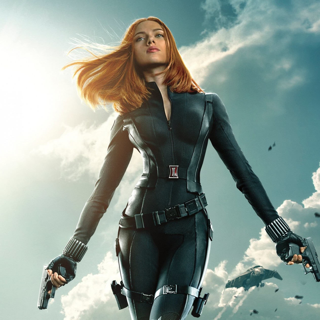 Scarlett Johansson in "Captain America: The Winter Soldier" Wallpaper for Apple iPad mini