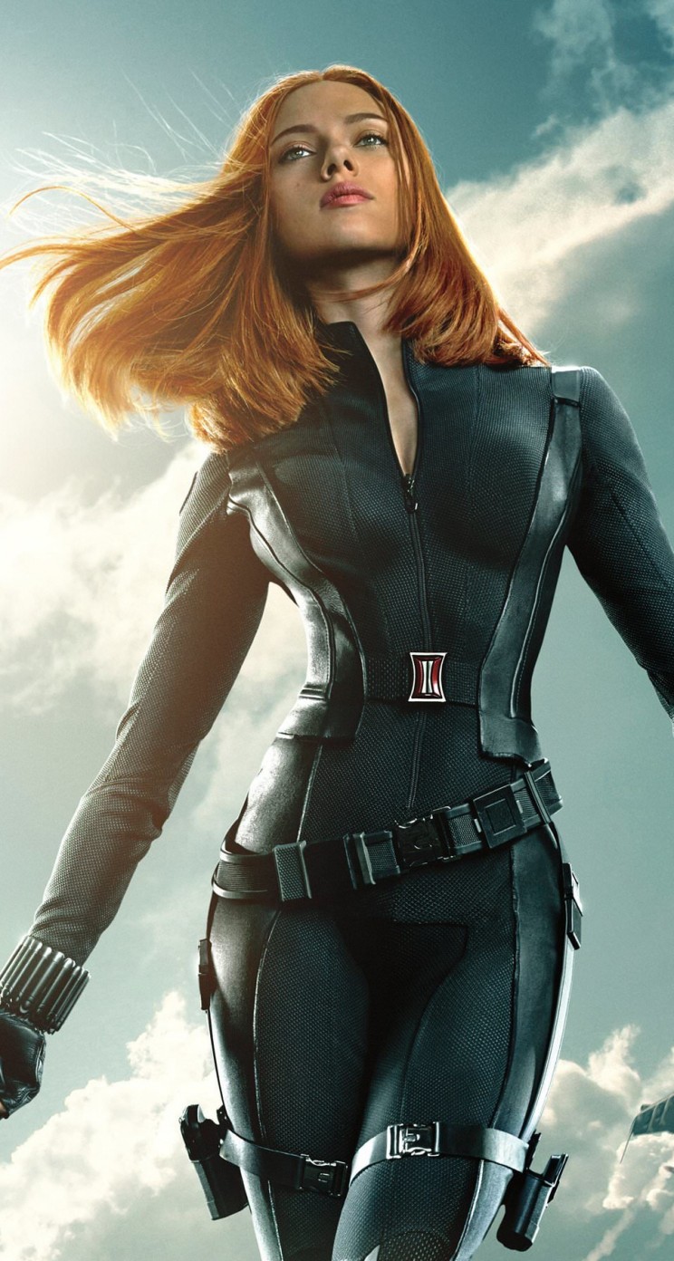 Scarlett Johansson in "Captain America: The Winter Soldier" Wallpaper for Apple iPhone 5 / 5s