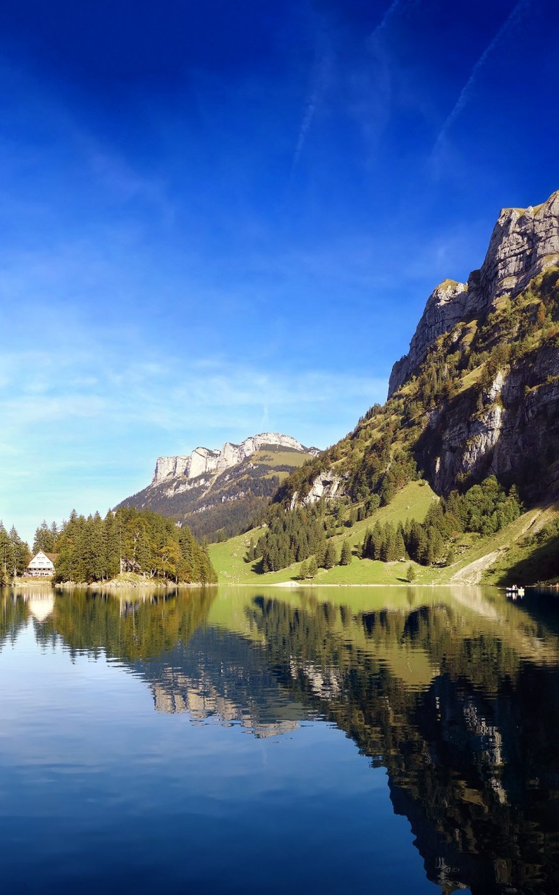 Seealpsee lake in Switzerland Wallpaper for Amazon Kindle Fire HD