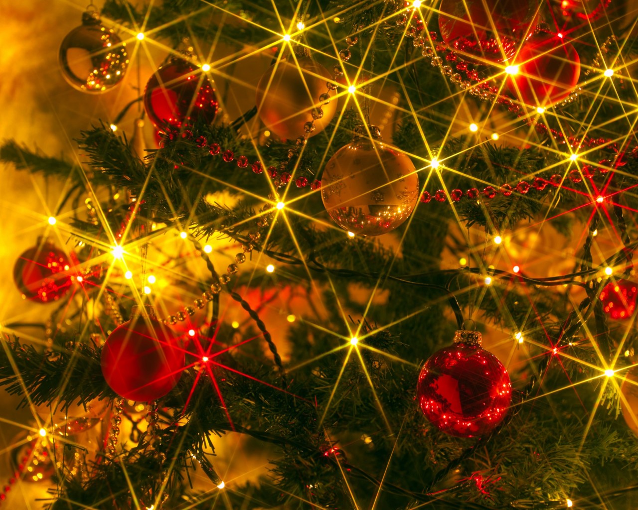 Shiny Christmas Wallpaper for Desktop 1280x1024