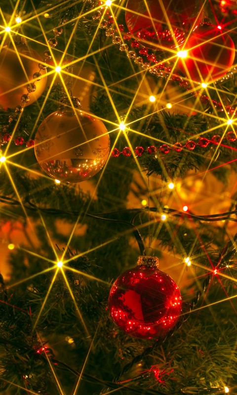 Shiny Christmas Wallpaper for SAMSUNG Galaxy S3 Mini