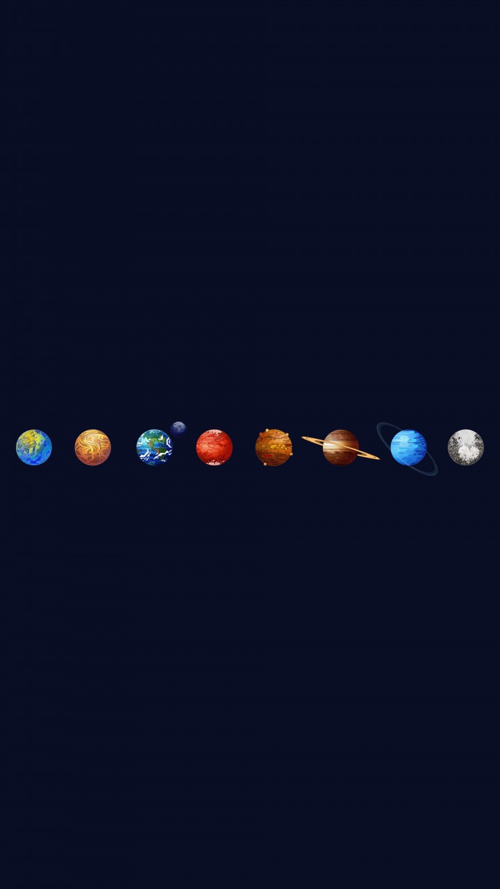 Solar System Wallpaper for HTC One mini