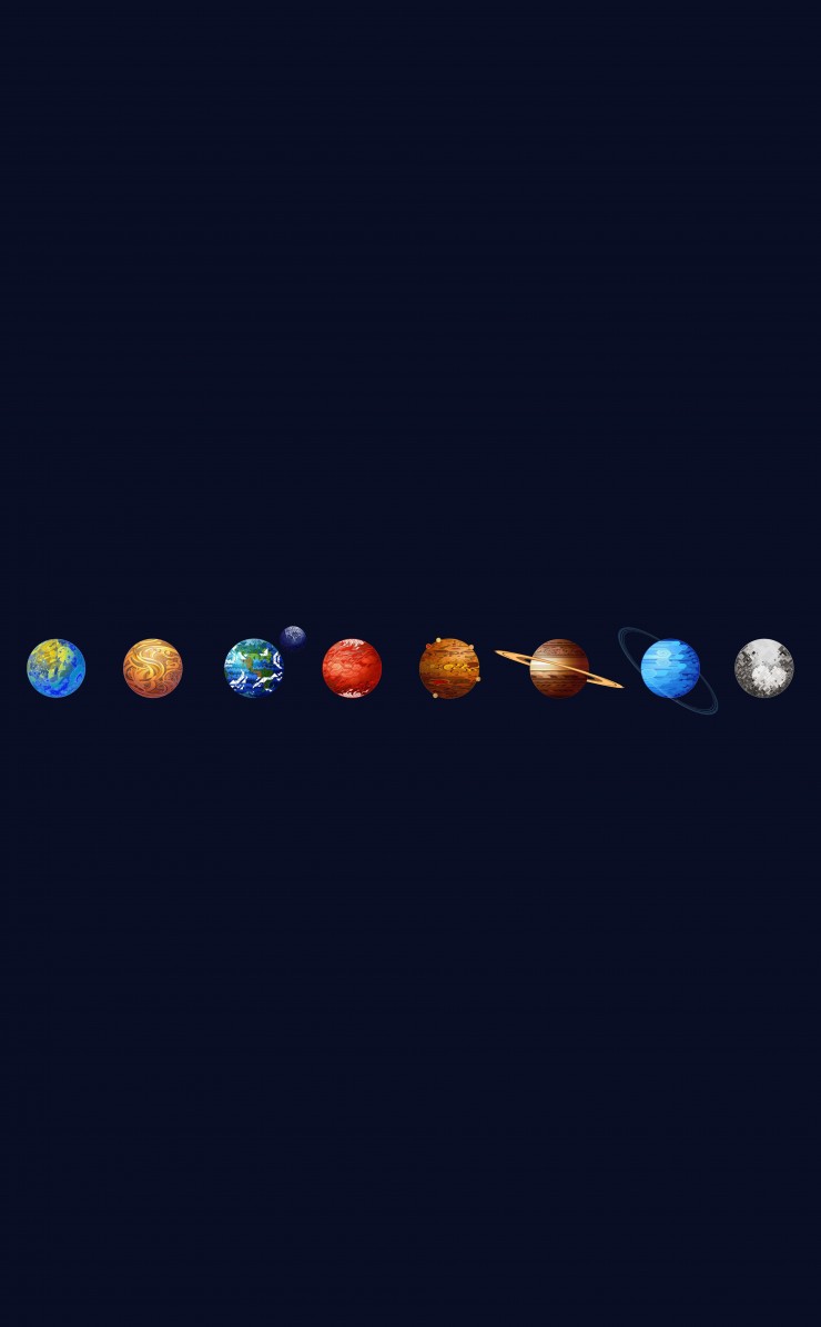 Solar System Wallpaper for Apple iPhone 4 / 4s