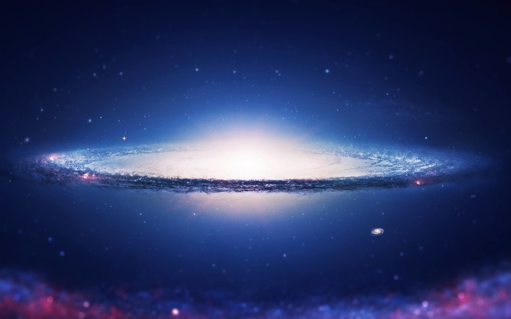 Sombrero Galaxy Wallpaper for Desktop 1680x1050