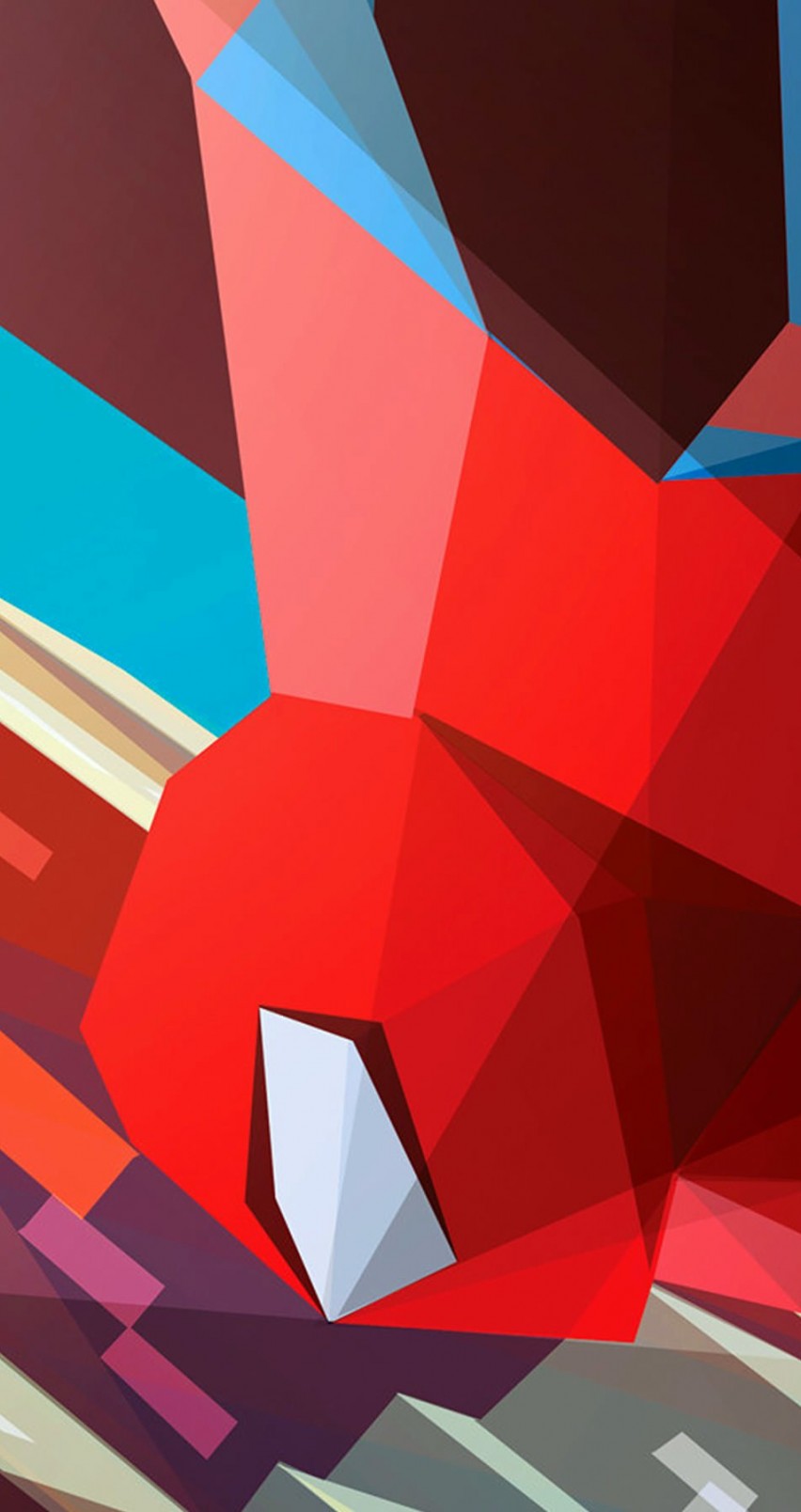 Spiderman Low Poly Illustration Wallpaper for Apple iPhone 6 / 6s