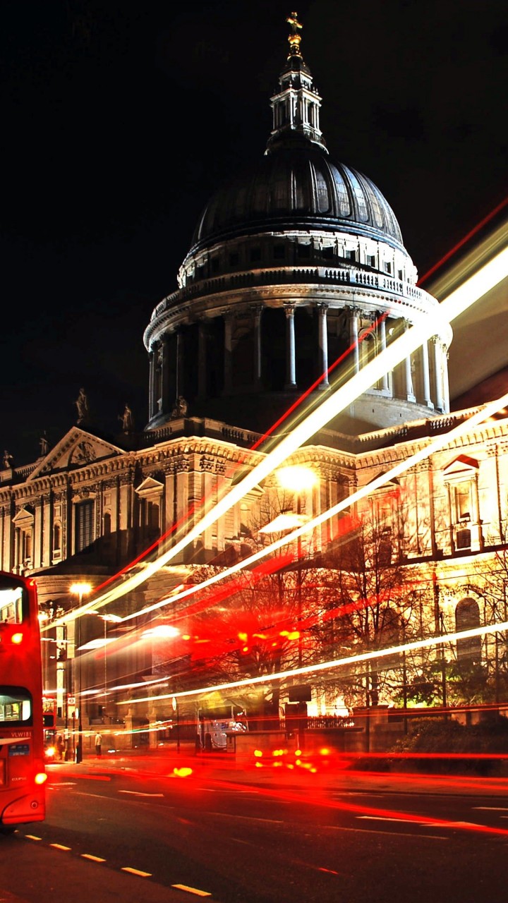 St. Paul's Cathedral at Night Wallpaper for Motorola Droid Razr HD