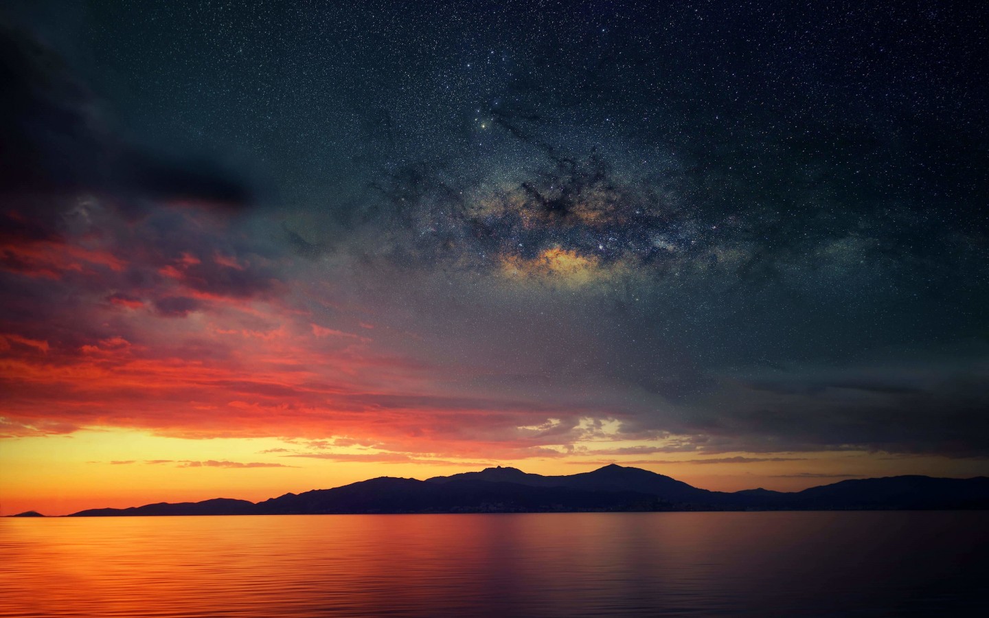 Starry Night Over Corsica Wallpaper for Desktop 1440x900