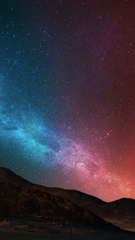 Starry Night Over The Desert Wallpaper for SAMSUNG Galaxy S4 Mini