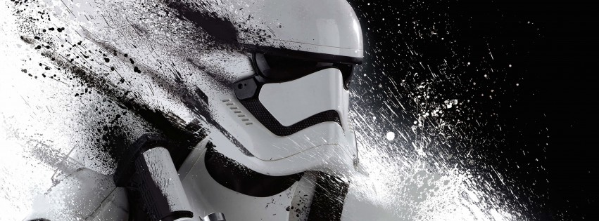 Stormtrooper Splatter Wallpaper for Social Media Facebook Cover