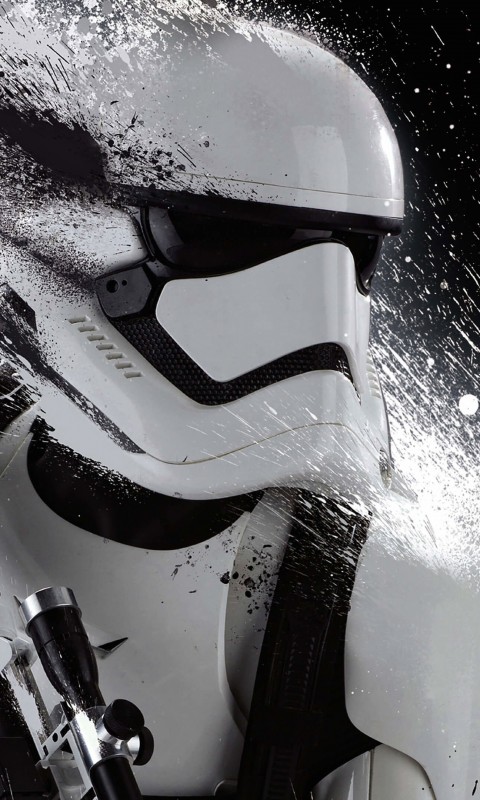 Stormtrooper Splatter Wallpaper for HTC Desire HD