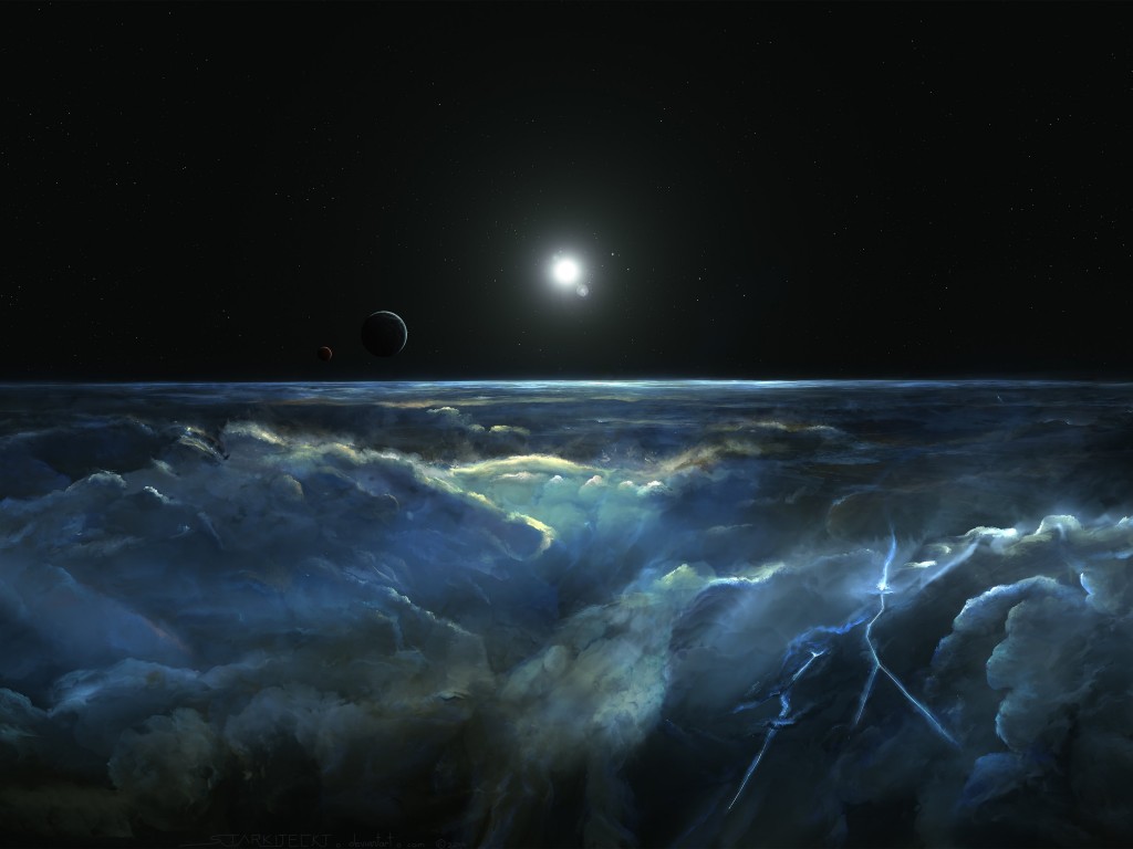 Stormy Atmosphere of Merphlyn Wallpaper for Desktop 1024x768