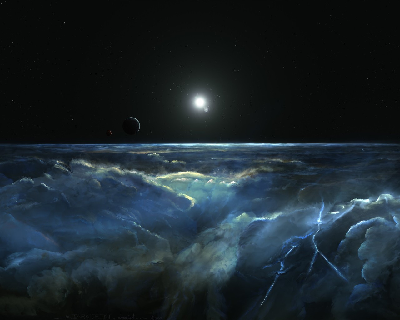 Stormy Atmosphere of Merphlyn Wallpaper for Desktop 1280x1024