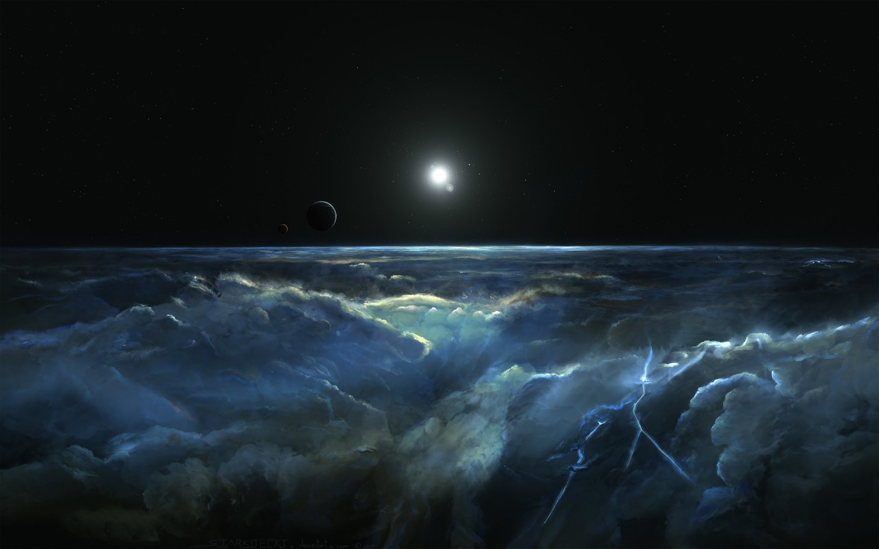 Stormy Atmosphere of Merphlyn Wallpaper for Desktop 1280x800