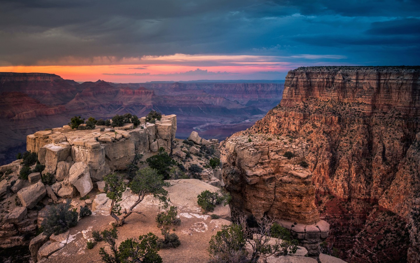 Sunset At The Grand Canyon Wallpaper for Desktop 1440x900