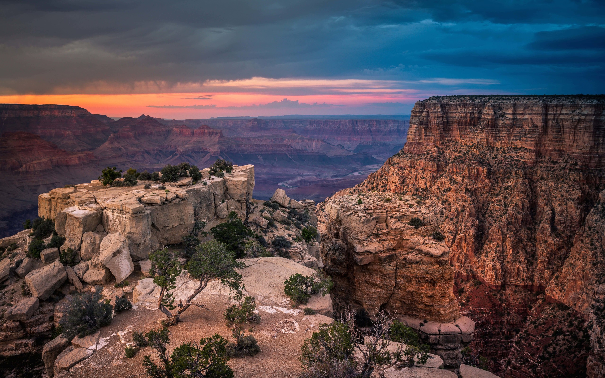 Sunset At The Grand Canyon Wallpaper for Desktop 2560x1600