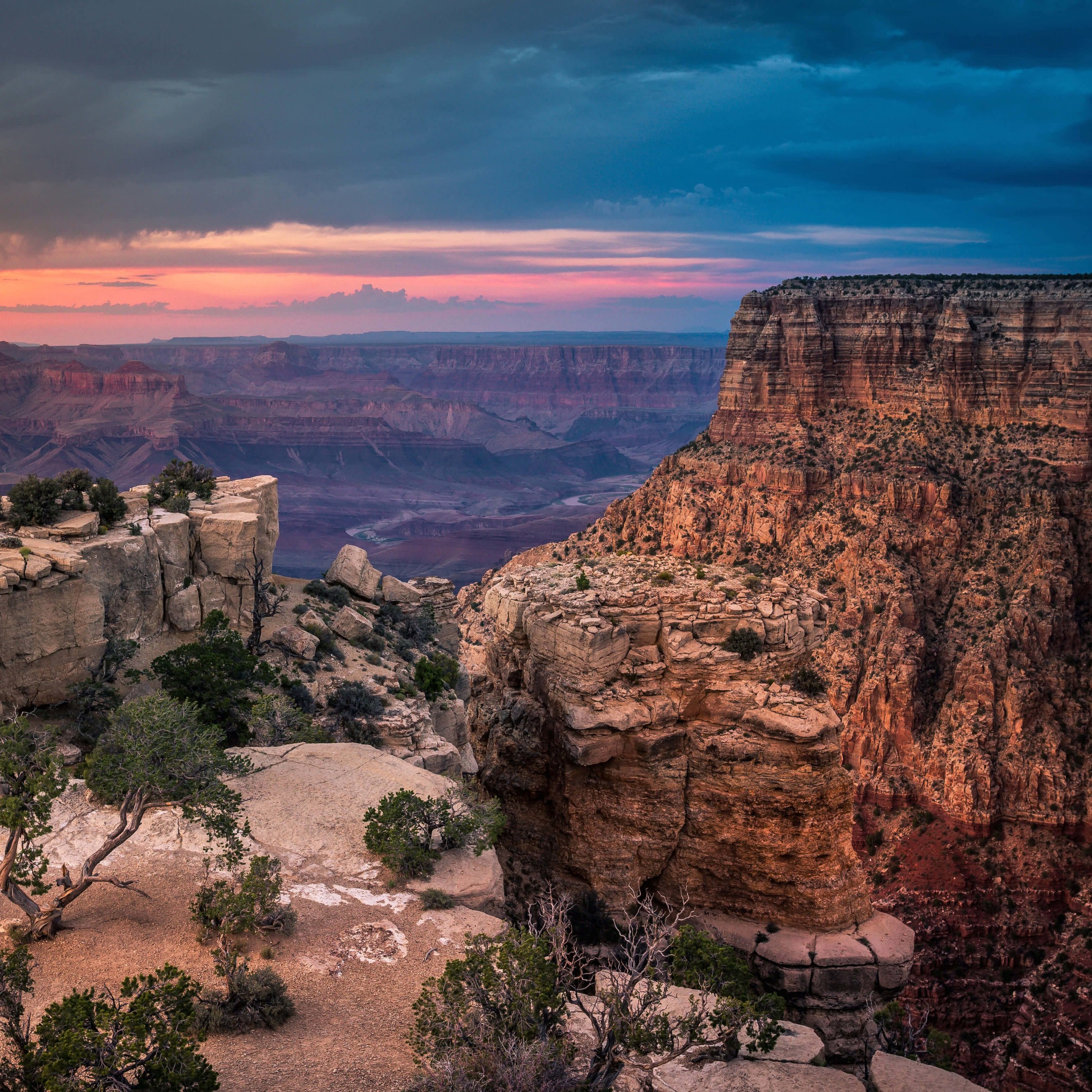Sunset At The Grand Canyon Wallpaper for Apple iPad 4