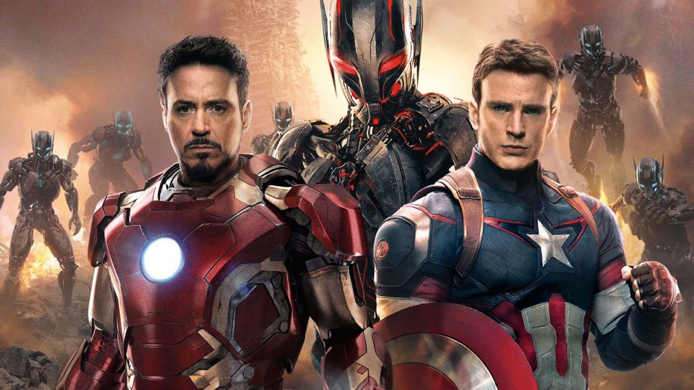 The Avengers: Age of Ultron - Iron Man and Captain America Wallpaper for Desktop 1366x768