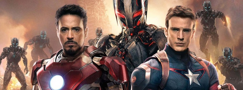 The Avengers: Age of Ultron - Iron Man and Captain America Wallpaper for Social Media Facebook Cover