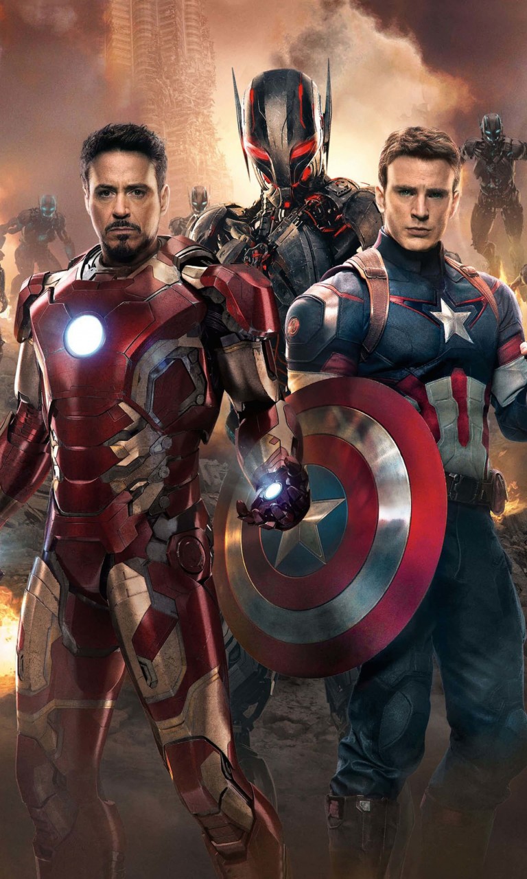 The Avengers: Age of Ultron - Iron Man and Captain America Wallpaper for LG Optimus G