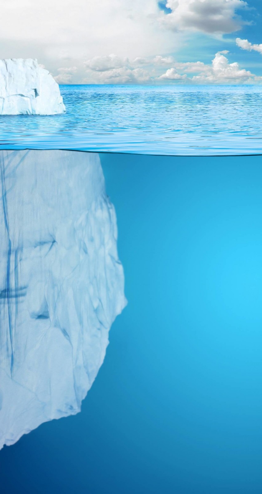 The invisible part of the iceberg Wallpaper for Apple iPhone 6 / 6s