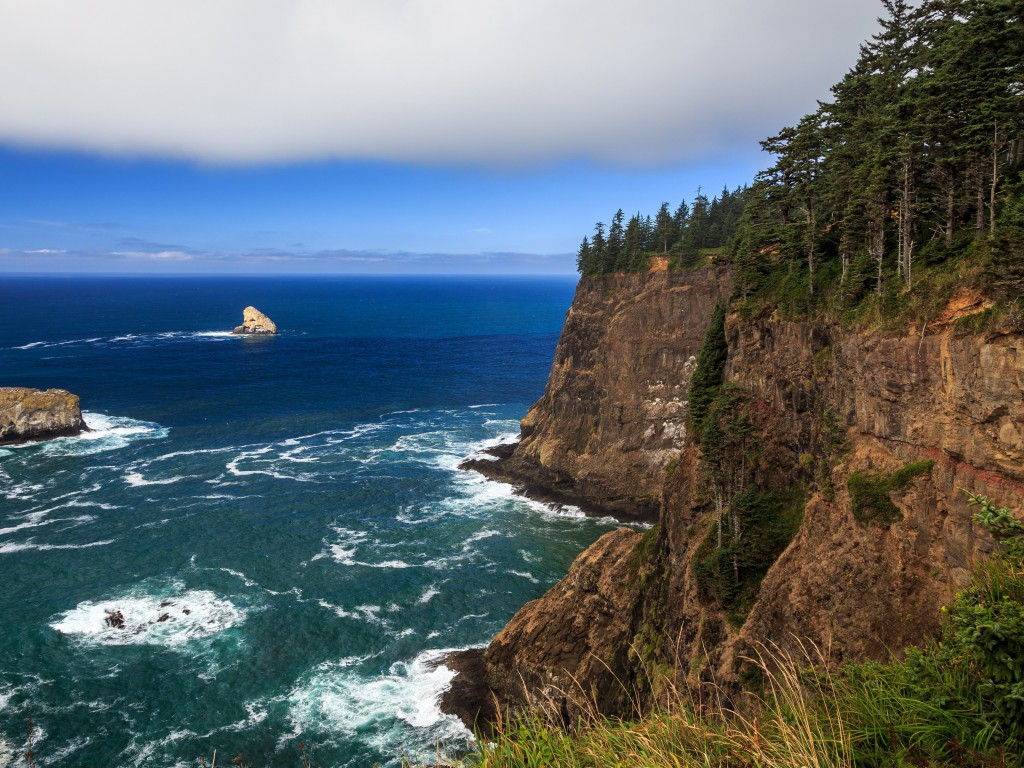The Left Edge, Cape Lookout, Oregon Wallpaper for Desktop 1024x768