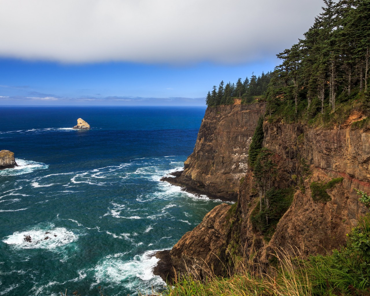 The Left Edge, Cape Lookout, Oregon Wallpaper for Desktop 1280x1024