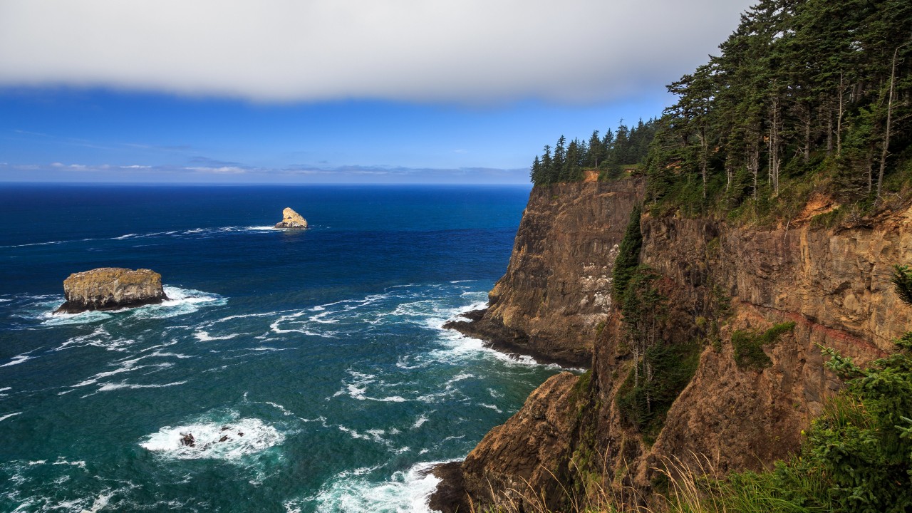 The Left Edge, Cape Lookout, Oregon Wallpaper for Desktop 1280x720