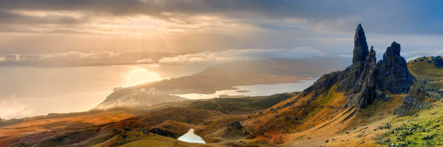 The Old Man of Storr, Isle of Skye, Scotland Wallpaper for Social Media Twitter Header