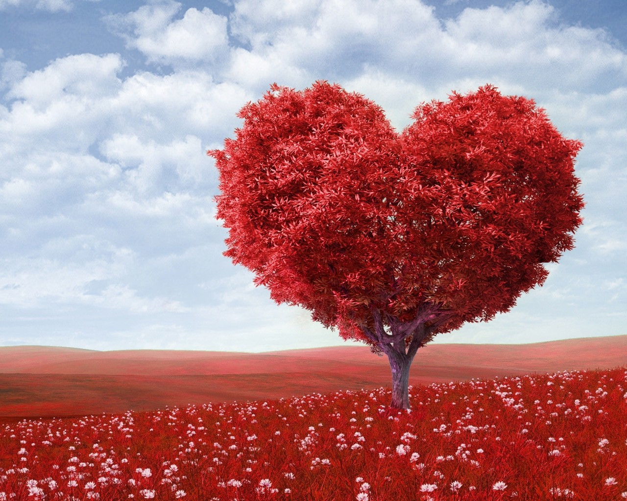 The Tree Of Love Wallpaper for Desktop 1280x1024