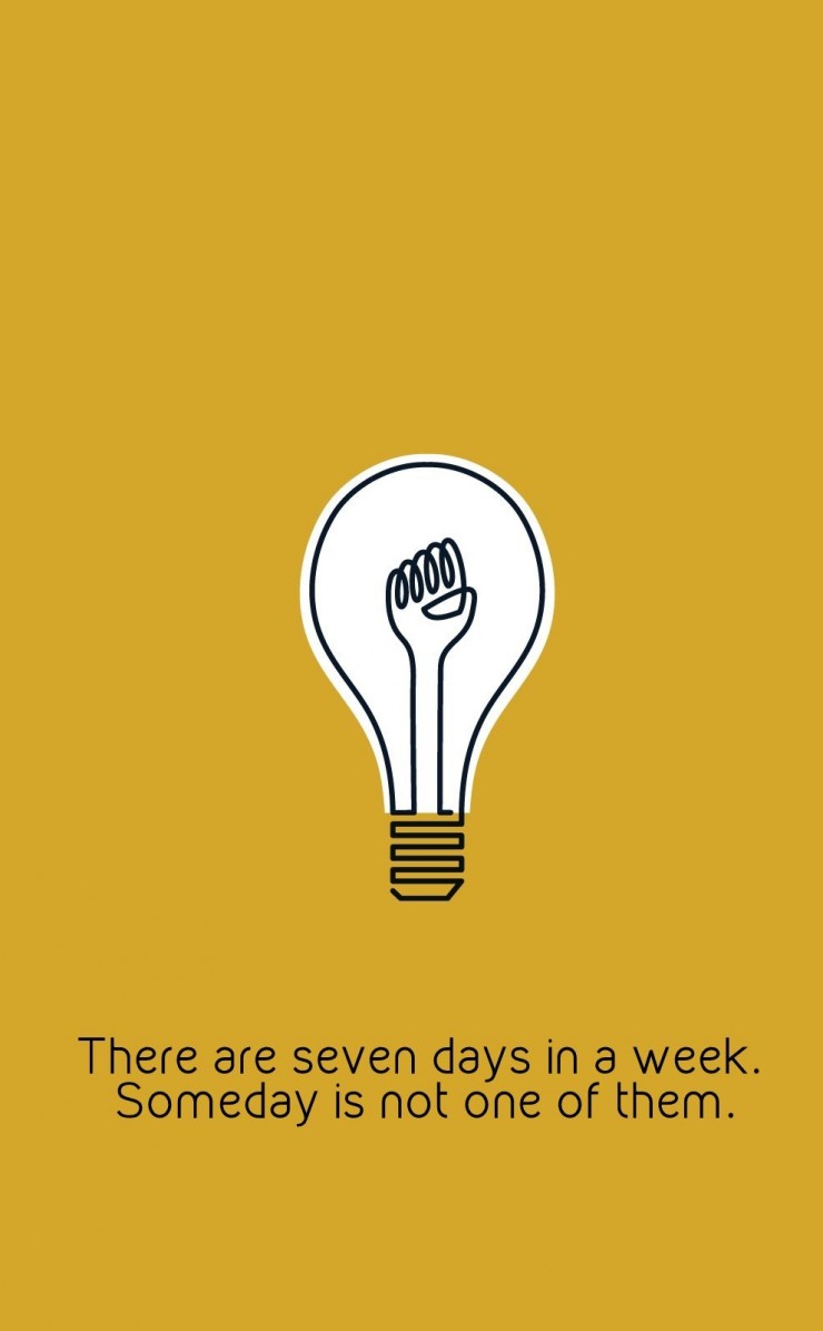 There are only 7 days in the week Wallpaper for Apple iPhone 4 / 4s