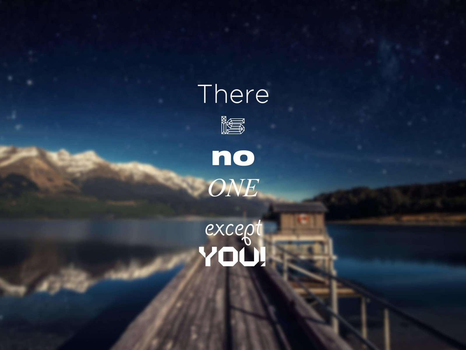 There Is No One Except You Wallpaper for Desktop 1600x1200