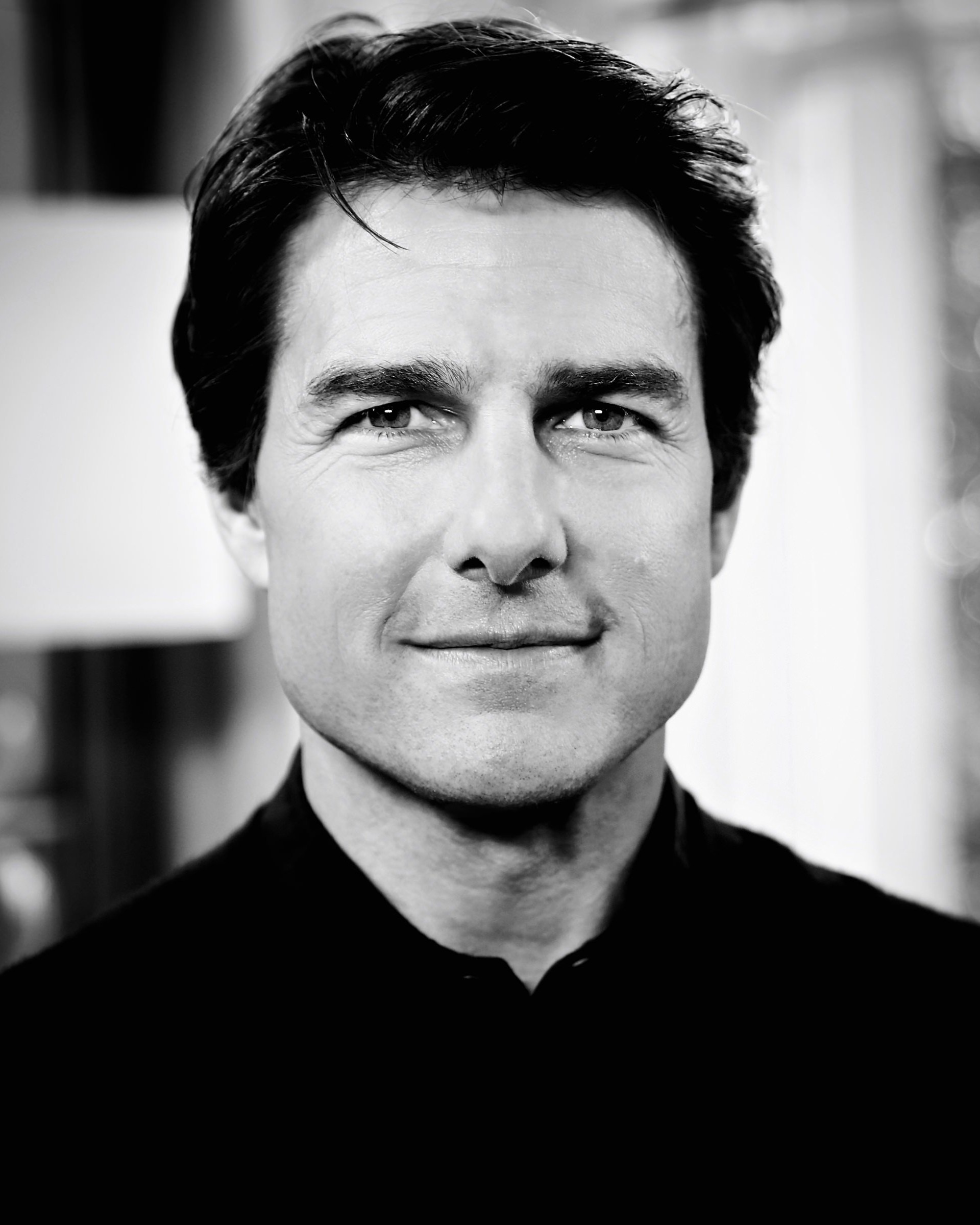Tom Cruise Black & White Portrait Wallpaper for Google Nexus 7