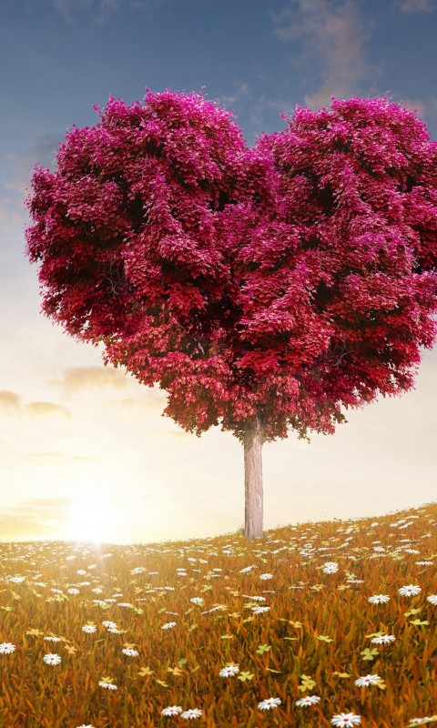 Tree Of Love Wallpaper for SAMSUNG Galaxy S3 Mini