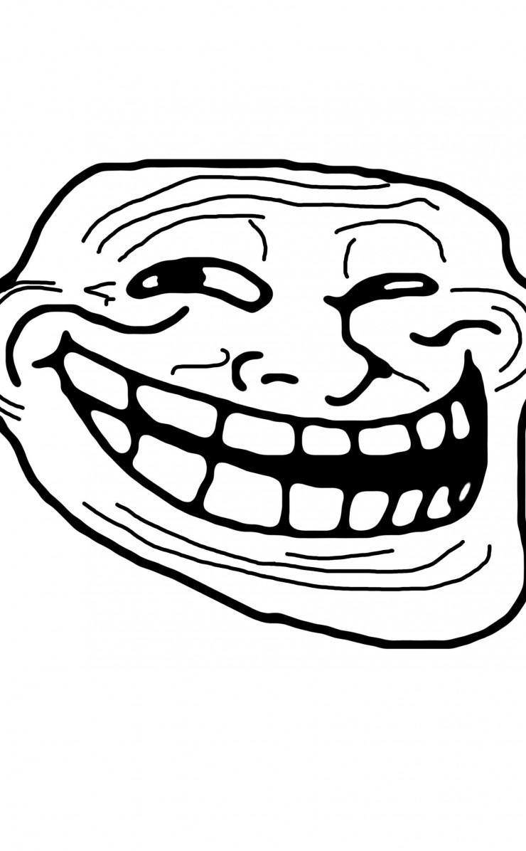 Troll Face Meme Wallpaper for Apple iPhone 4 / 4s
