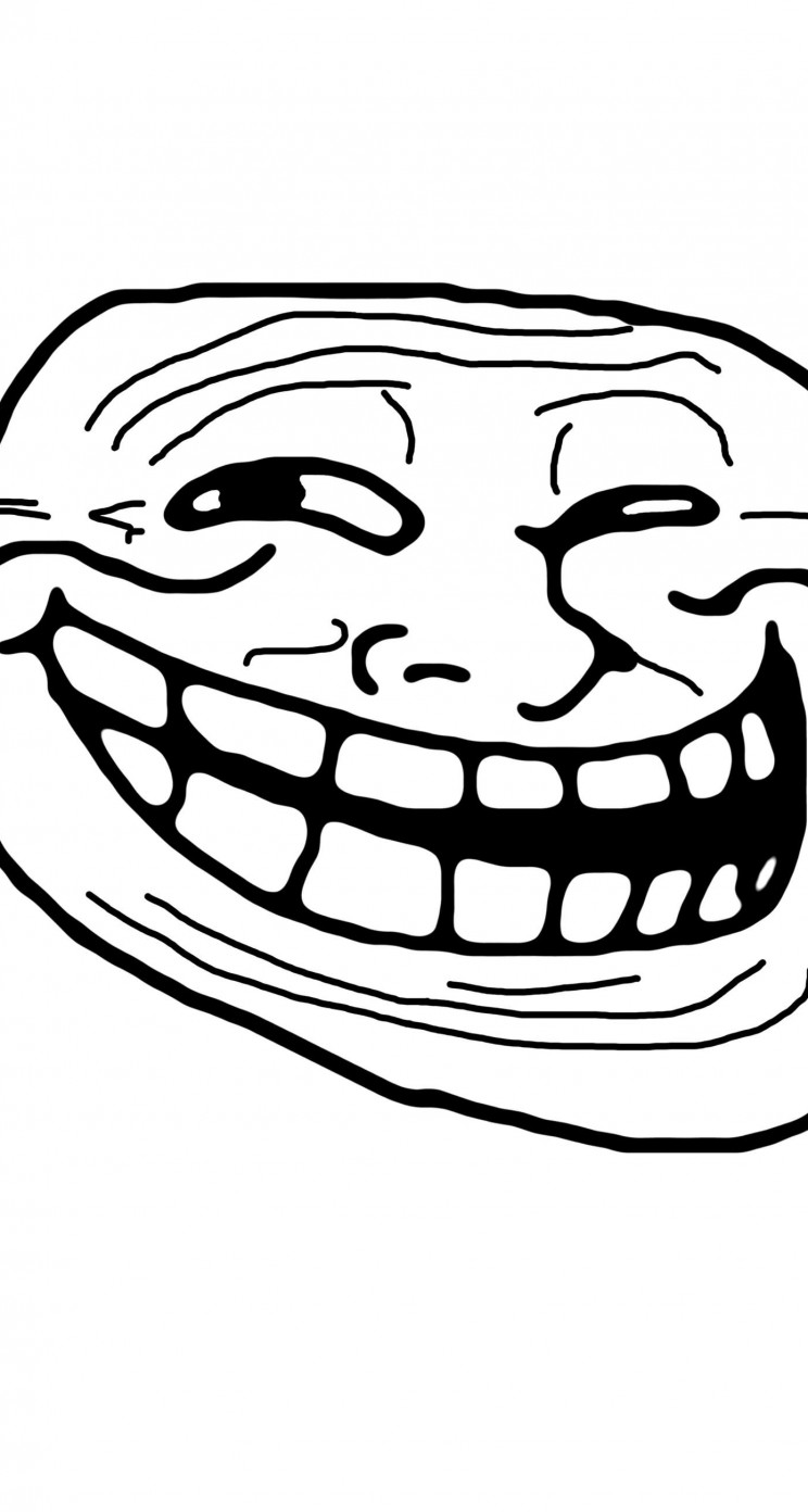 Troll Face Meme Wallpaper for Apple iPhone 5 / 5s