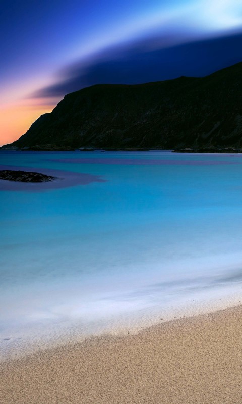 Turquoise Night Wallpaper for SAMSUNG Galaxy S3 Mini