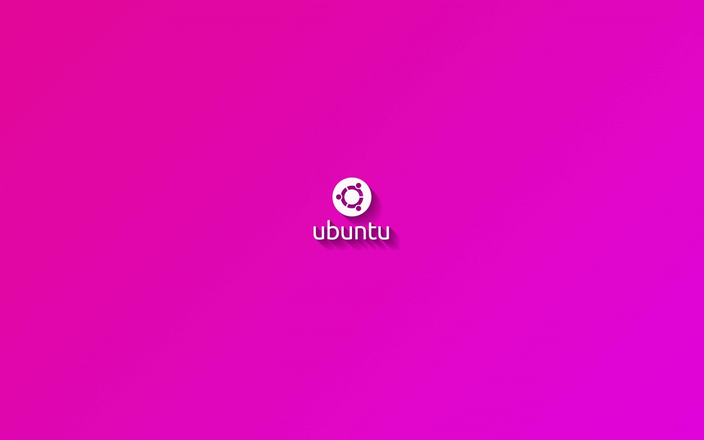 Ubuntu Flat Shadow Pink Wallpaper for Desktop 1440x900