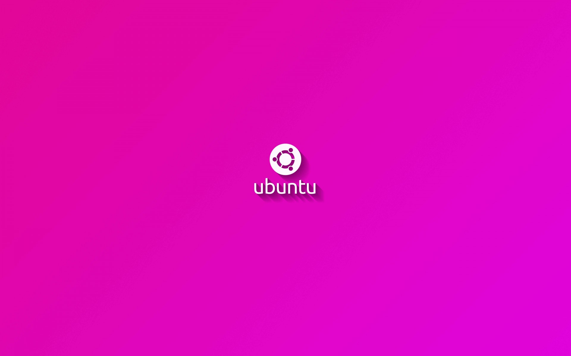 Ubuntu Flat Shadow Pink Wallpaper for Desktop 1920x1200