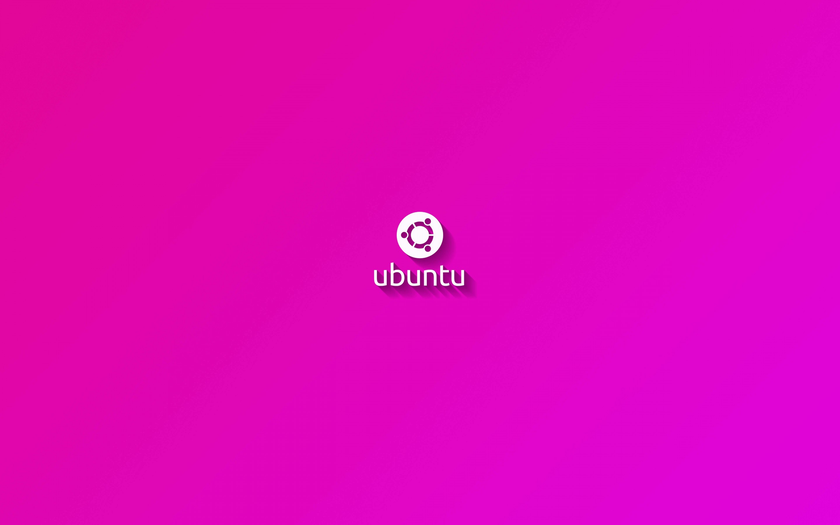 Ubuntu Flat Shadow Pink Wallpaper for Desktop 2880x1800
